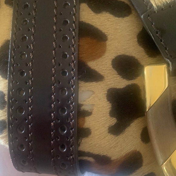 VINTAGE CELINE PONY HAIR LEOPARD PURSE - Picture 13 of 14
